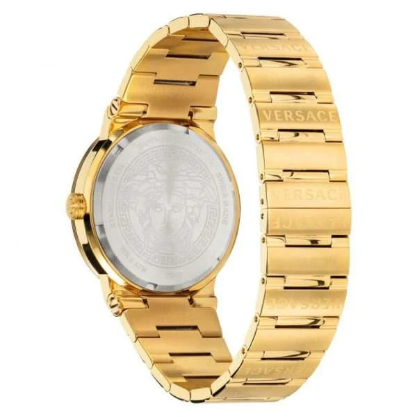 Versace Women’s Quartz Swiss Made Gold Stainless Steel Black Dial 38mm Watch VEVH00820 - Image 2