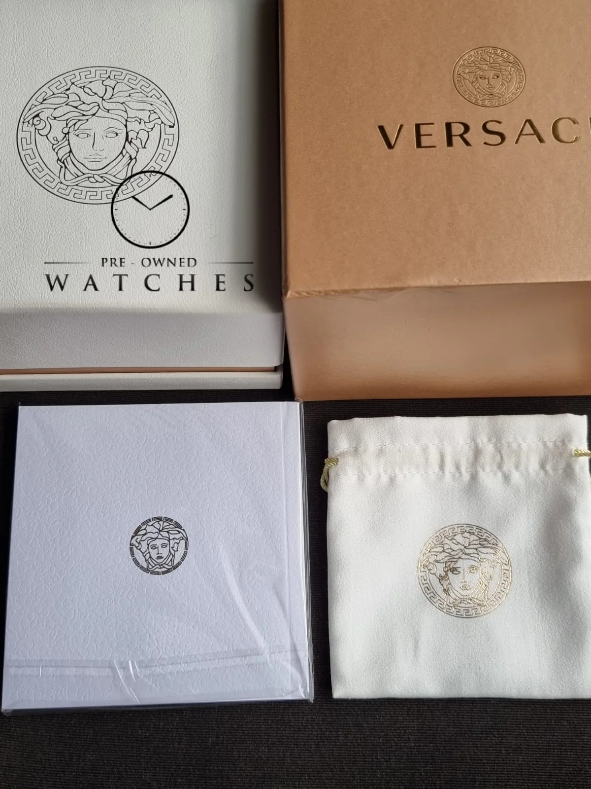 Versace Women’s Quartz Swiss Made Two Tone Stainless Steel Blue Dial 38mm Watch VE7G00223 - Image 7