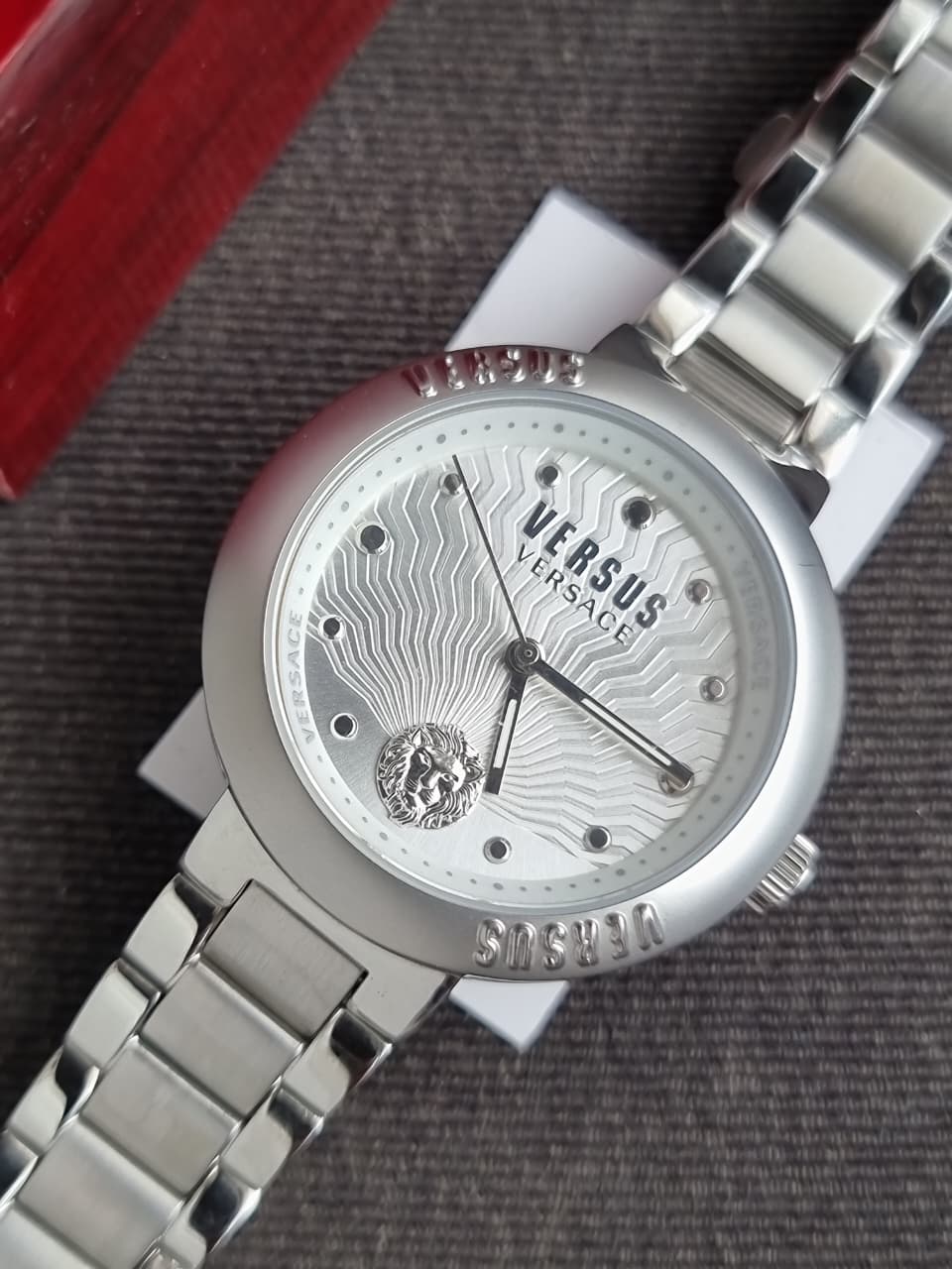Versus Versace 36mm White Dial Silver Chain Women's Watch - Image 2