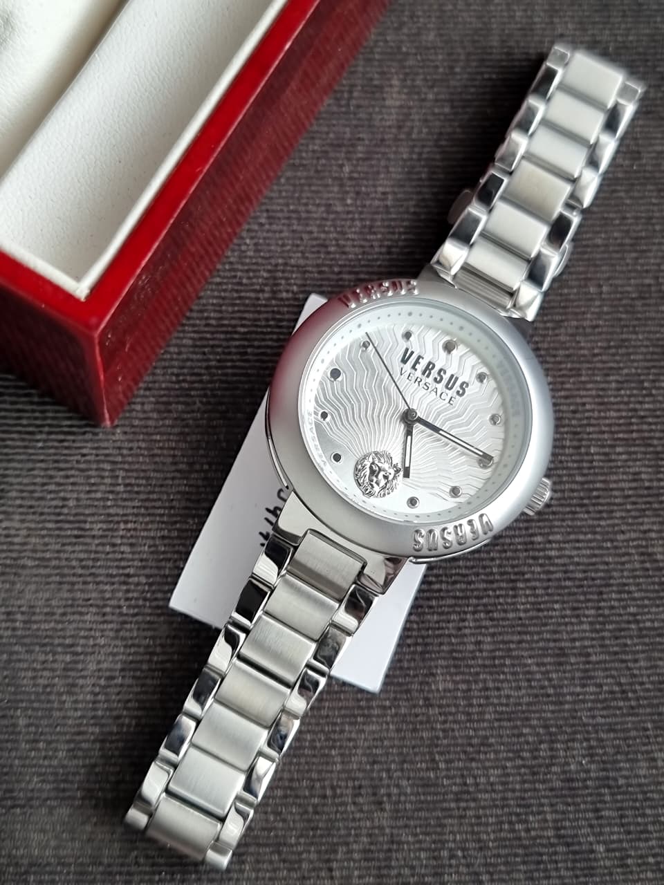 Versus Versace 36mm White Dial Silver Chain Women's Watch - Image 3