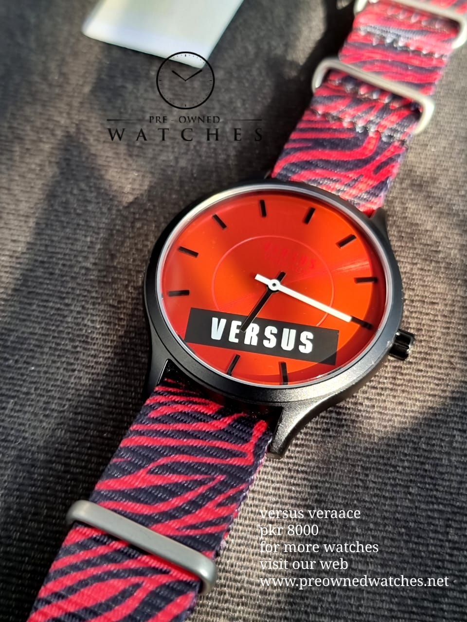Versus Versace Red Dial 40mm Watch - Image 9