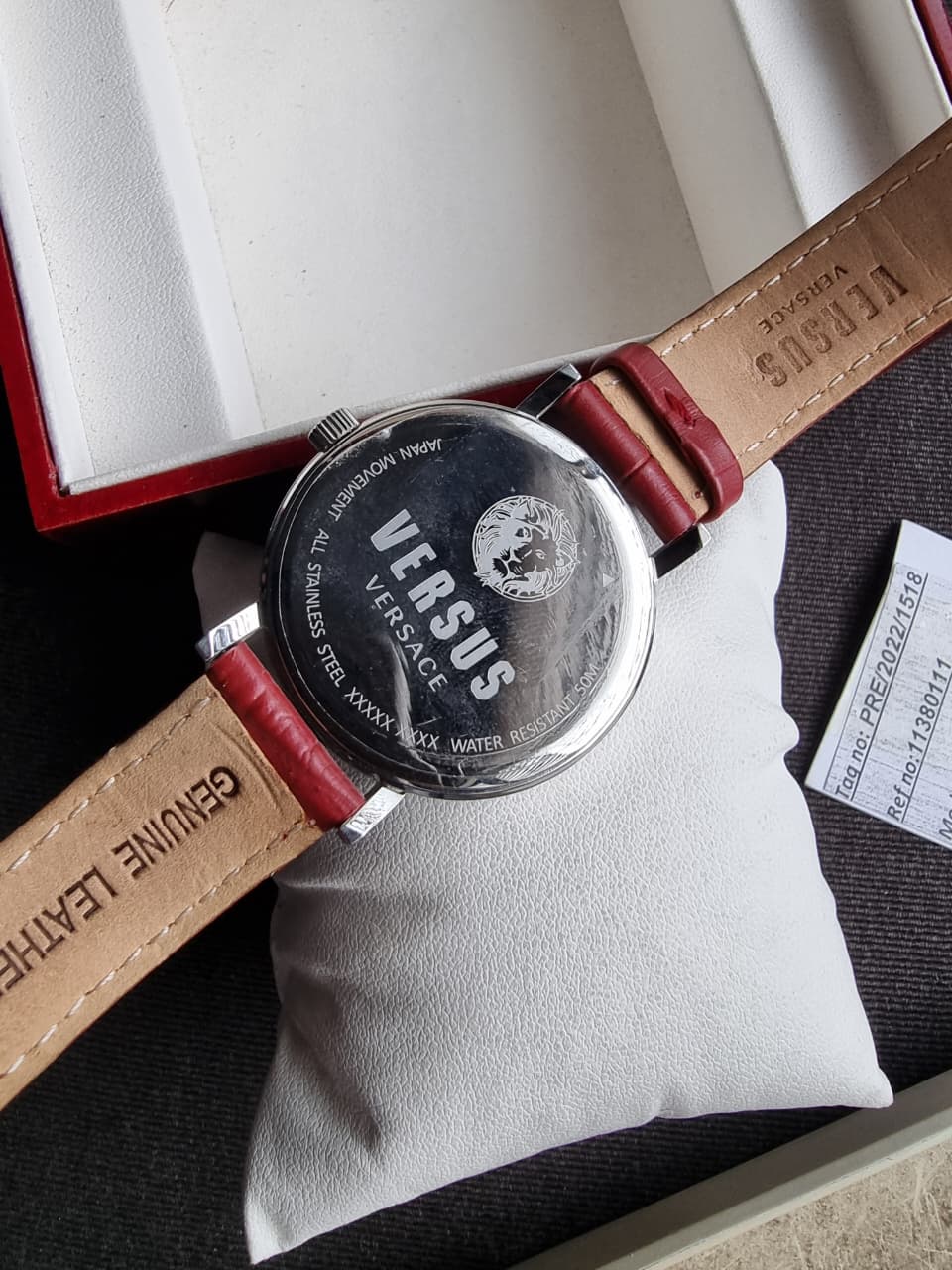 Versus Versace Red Dial Red Strap Ladies Watch - Image 4